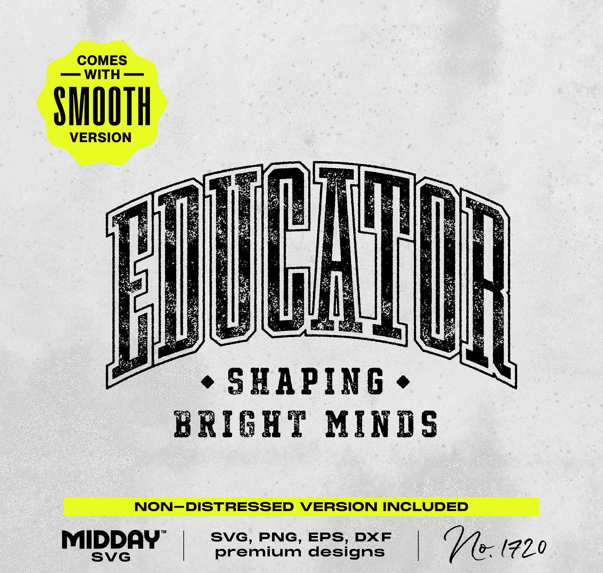 Educator SVG PNG design with smooth and rough versions, ideal for creating personalized teacher gifts like t-shirts and mugs.