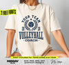 Collegiate Volleyball Coach Svg Png, Varsity Volleyball Shirt Design, DIY Customizable Template, Two fonts for the Team Name and Year