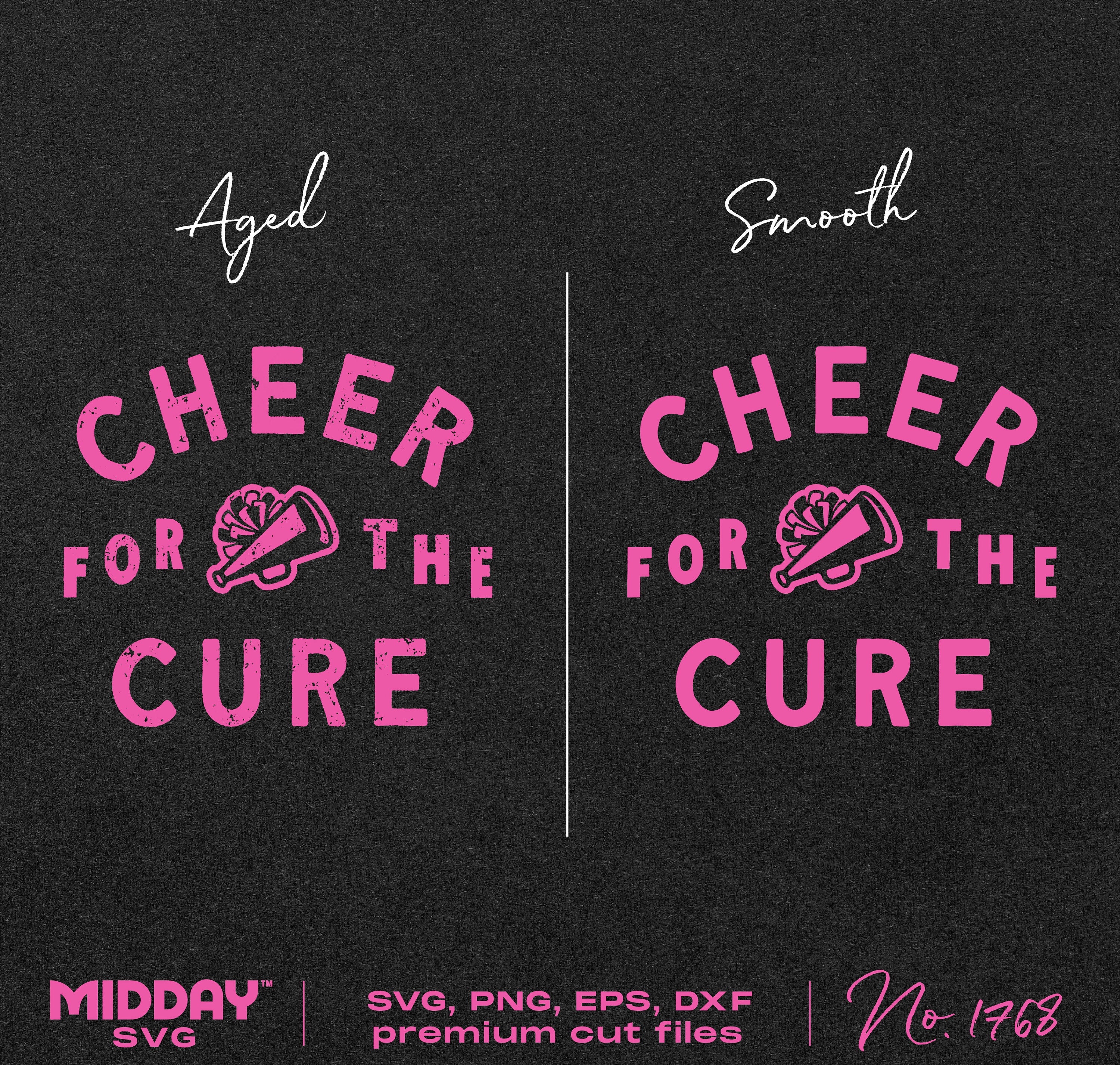 Cheer For The Cure Svg Png, Breast Cancer Awareness, Cheerleading Shirt Design, Svg for Cricut, Cheerleading Pink, Cheer Team Shirts