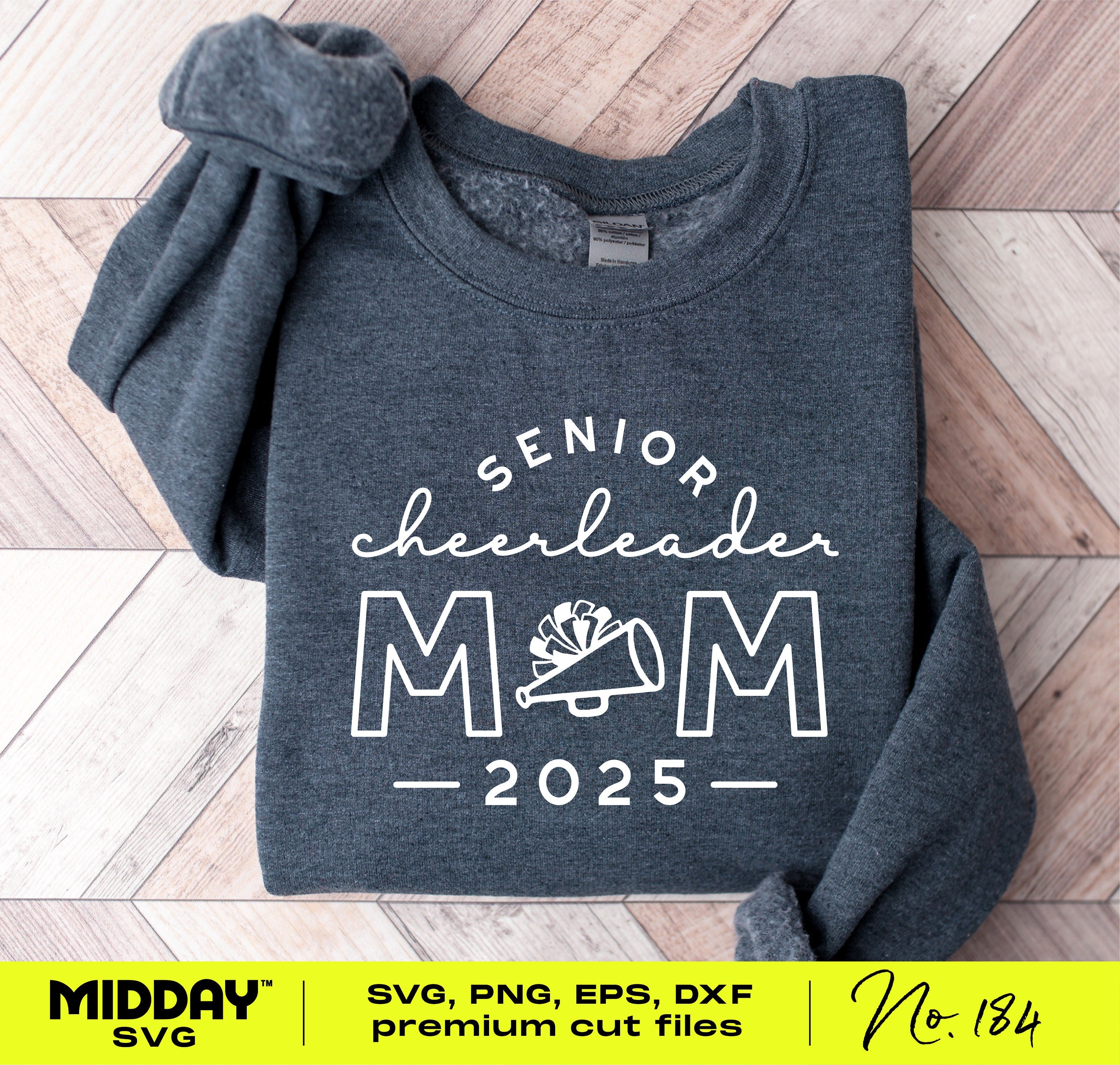 Senior Cheer Mom Svg, Png Dxf Eps Ai, Cheer Mom Shirt Png, Cricut Cut File, Cheerleader Png, Cheer Mom Png, Class of 2025, Graduation Shirt