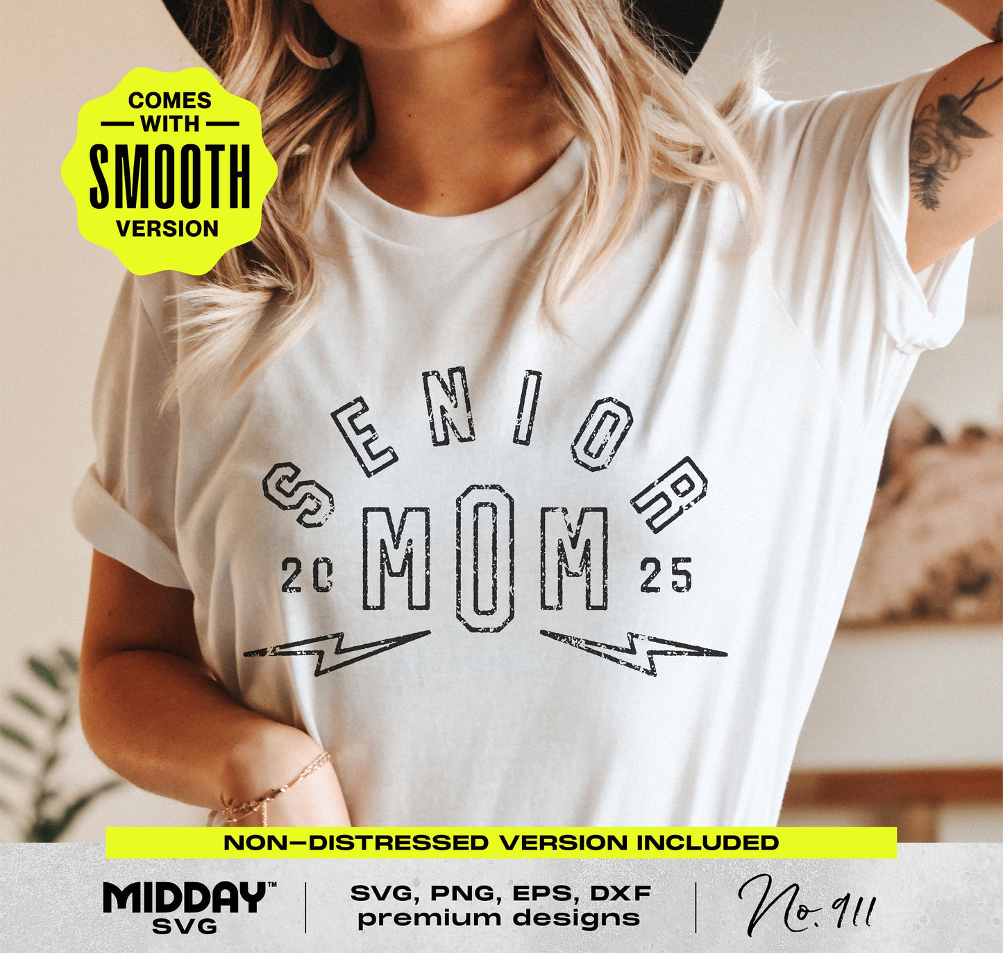 Senior Mom 2025 shirt featuring class design, available in SVG, PNG, and DXF formats for Cricut and Silhouette.